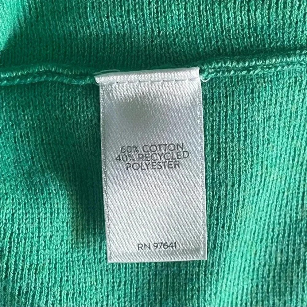 J. Jill Wearever Collection Cotton Blend Kelly Green Pullover Sweater Women Sz S - Picture 7 of 7